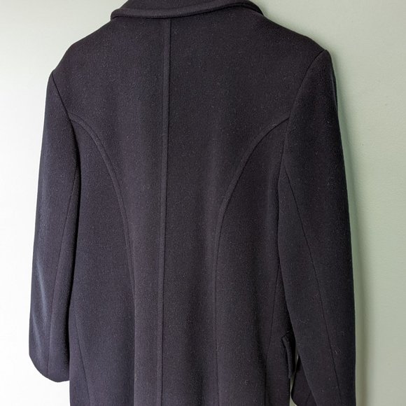 Vintage Navy Wool Peacoat- Sz 8 - Picture 2 of 4